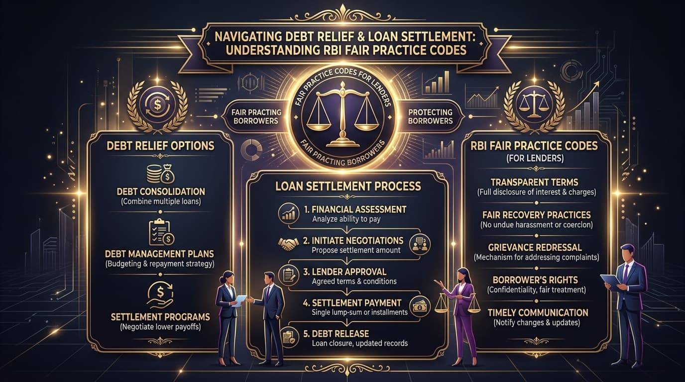 Personal Loan Settlement Services & RBI Fair Practice Guidelines Infographic