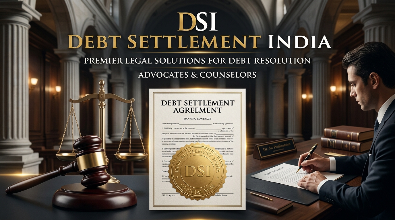 Debt Settlement India Legal Workflow Infographic