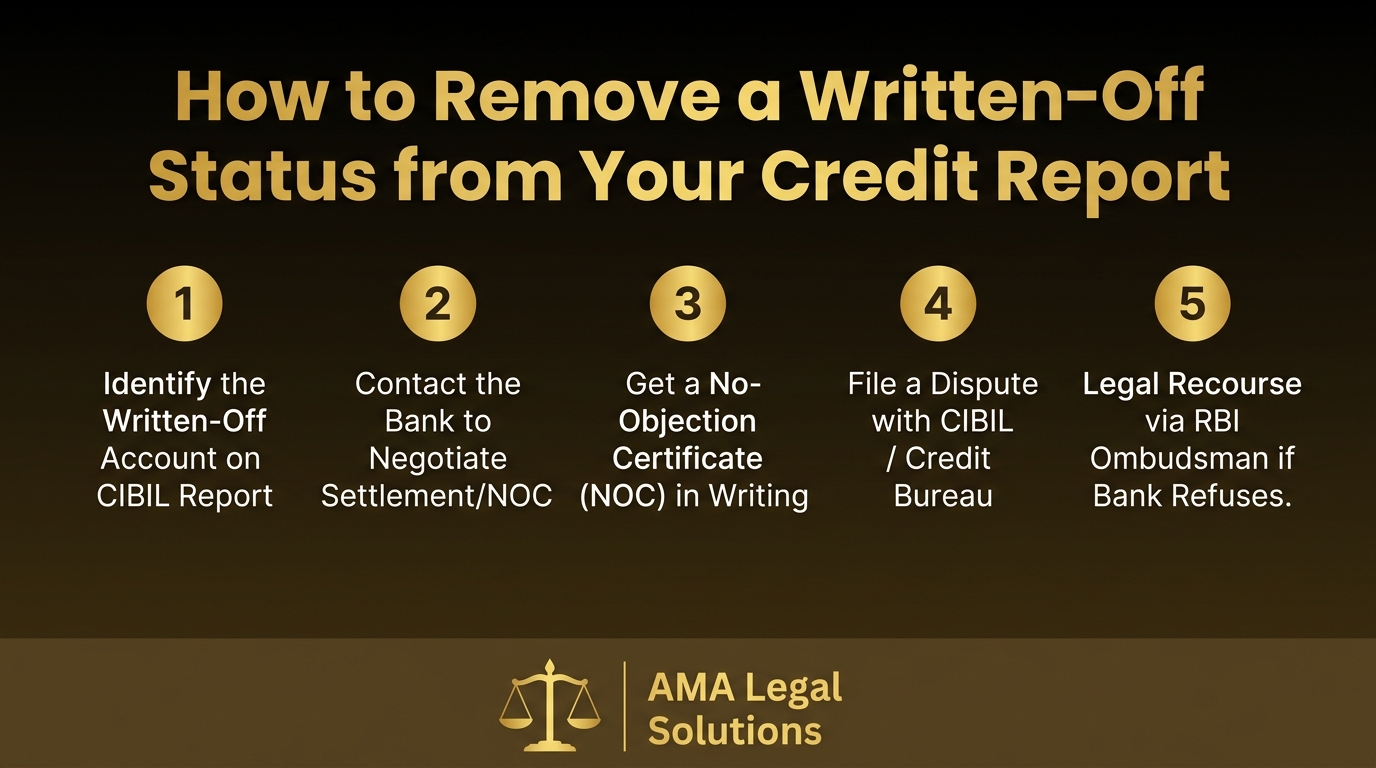 How to Remove a Written-Off Status from a Credit Report – AMA Legal Solutions