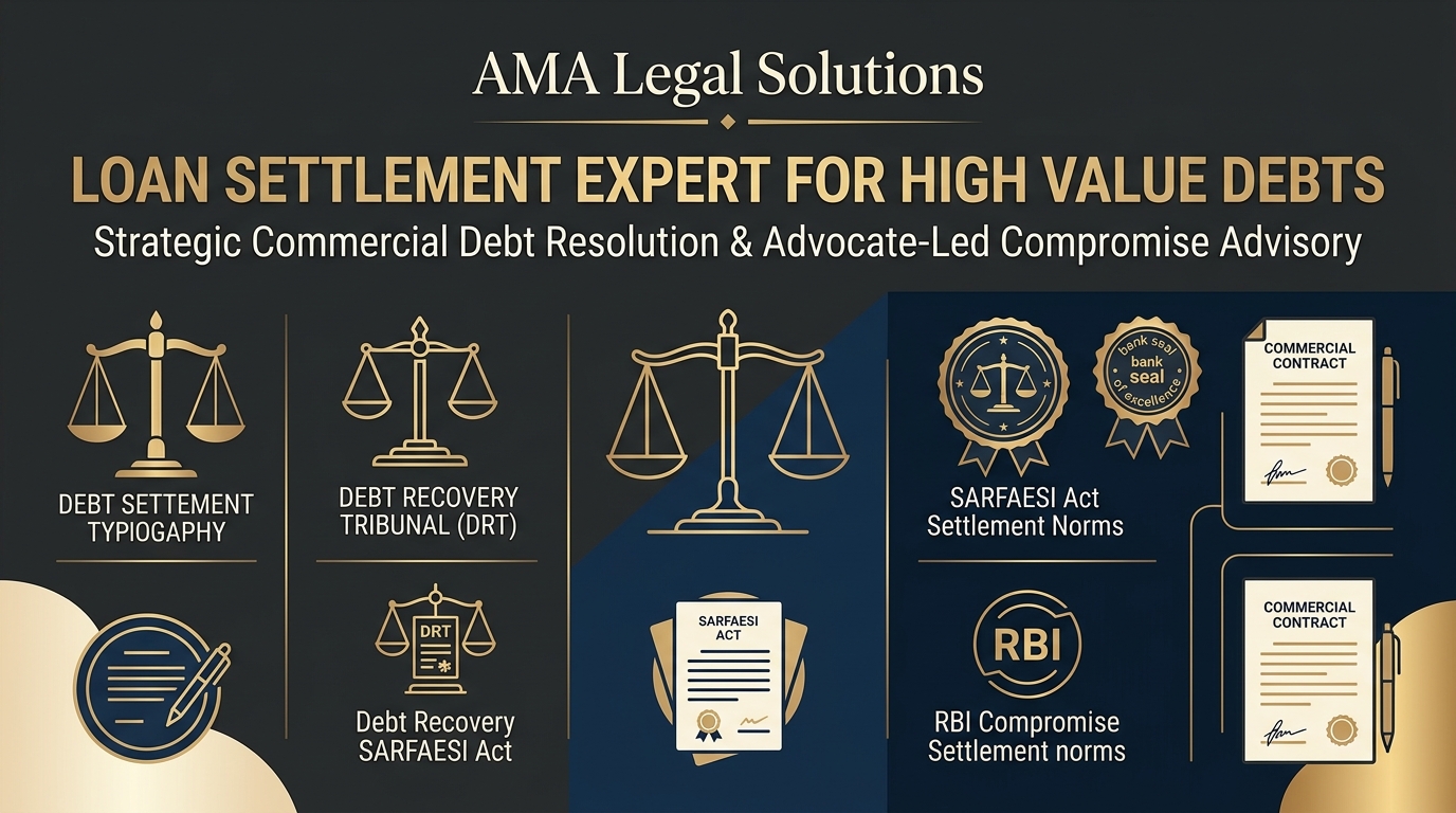 Loan Settlement Lawyer for High Value Debts – AMA Legal Solutions Infographic