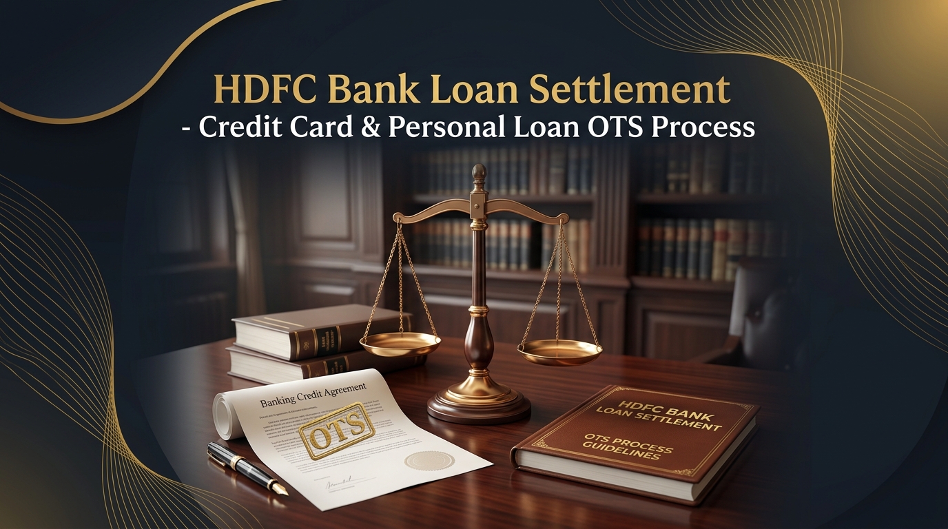 HDFC Bank Loan Settlement Architecture and OTS Workflow Infographic