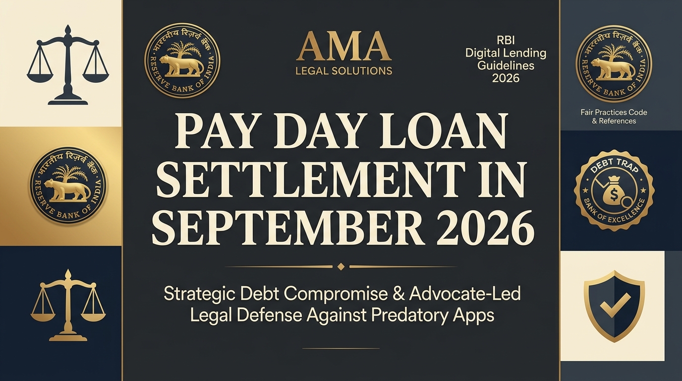 Pay Day Loan Settlement in September 2026 – AMA Legal Solutions Infographic