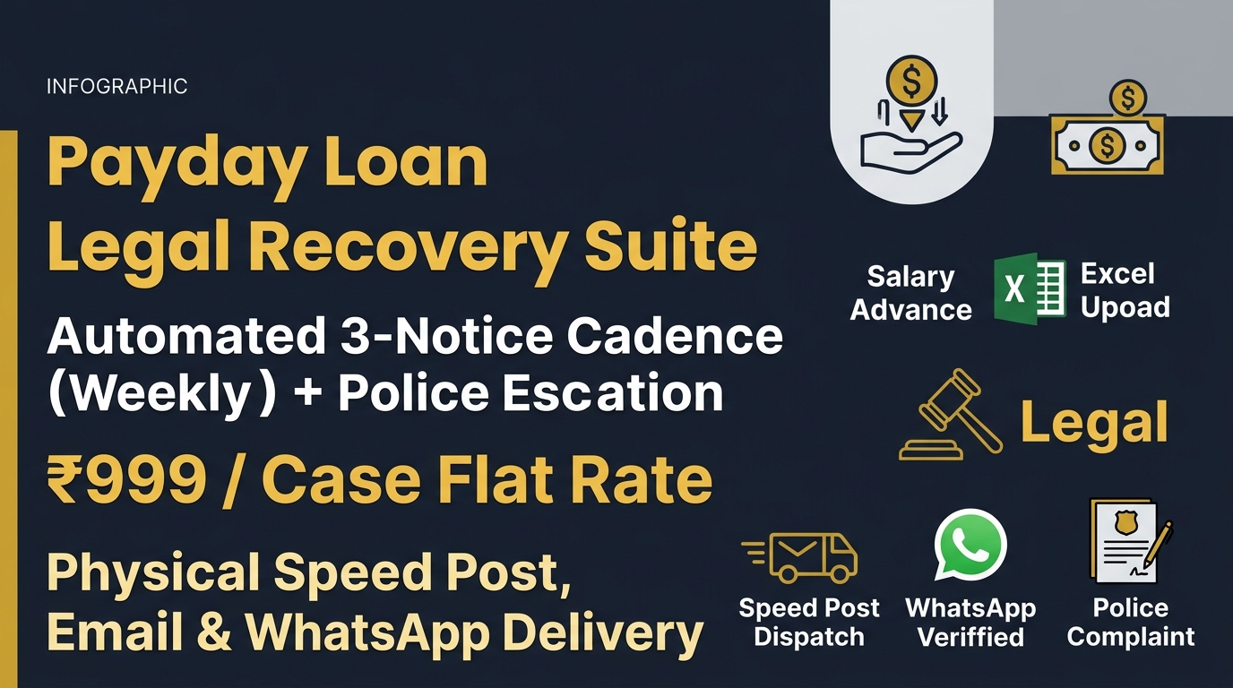 Legal Recovery Product Suite for Payday Loans - AMA Legal Solutions Infographic
