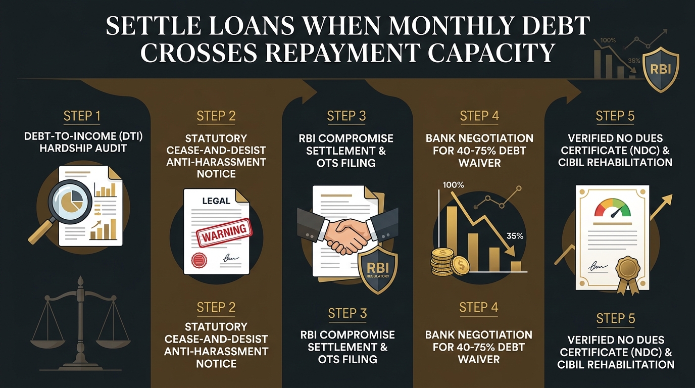 Settle Loans When Monthly Debt Payments Cross Repayment Capacity – AMA Legal Solutions