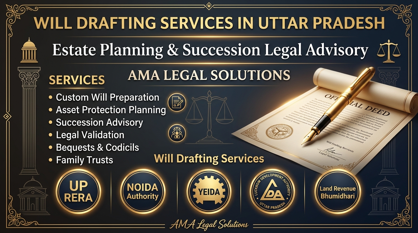 Will Drafting Services in Uttar Pradesh - Expert Estate Planning & Succession Legal Advisory by AMA Legal Solutions