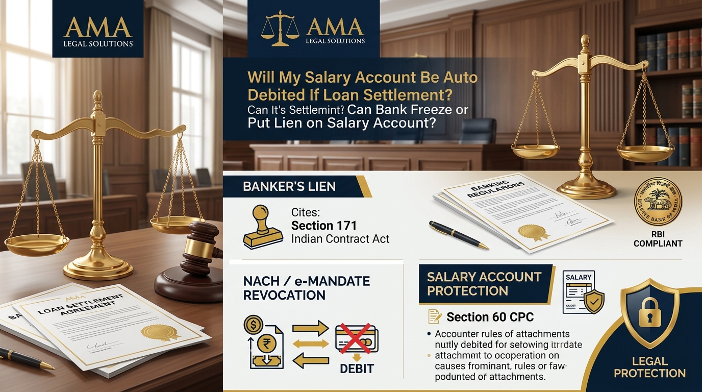 Will My Salary Account Be Auto Debited If Loan Settlement? Freeze & Lien Legal Guide